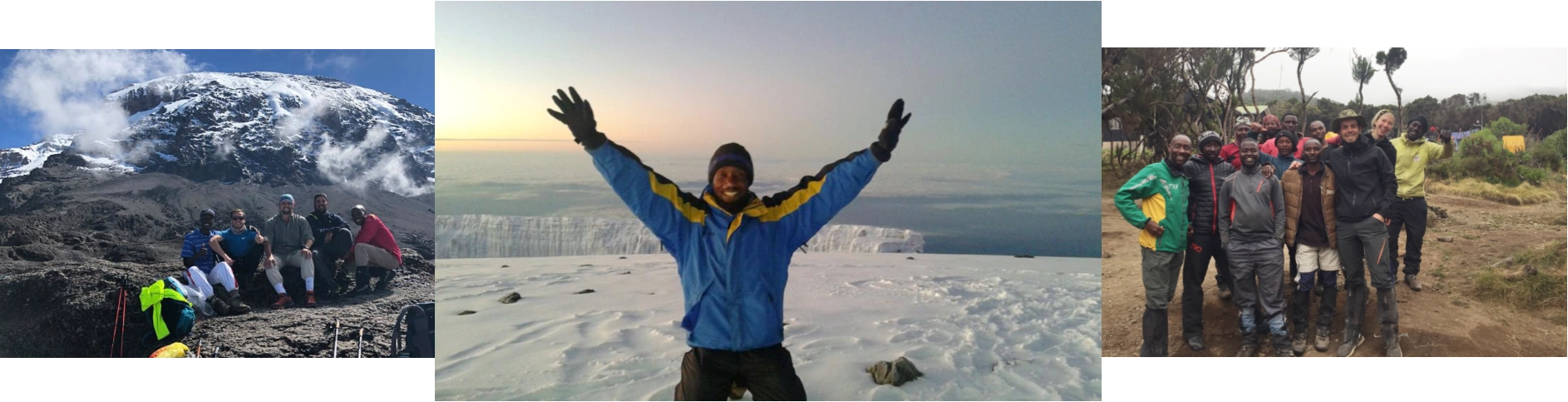 Group on Kilimanjaro, Living on Uhuru Peak, Crew with Living