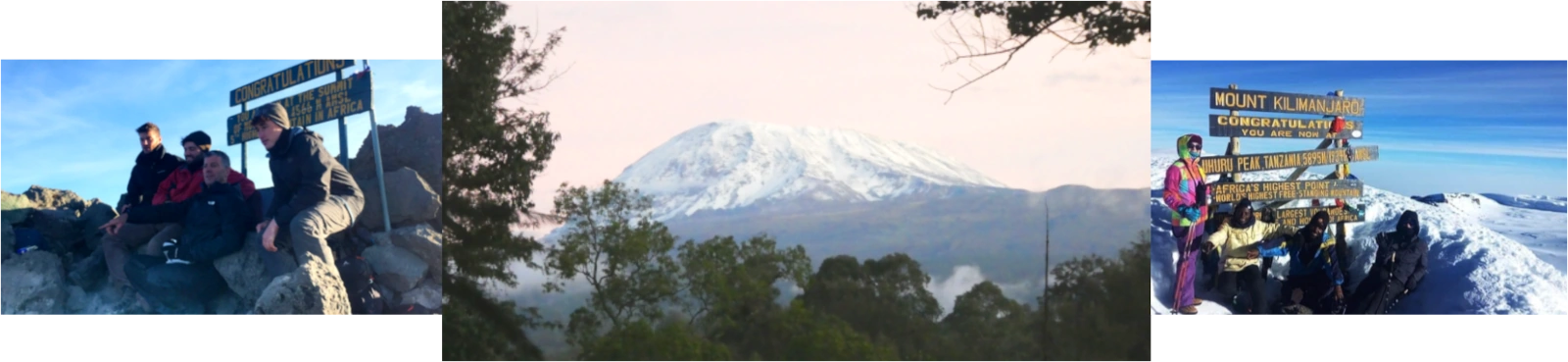 Mount Meru Summit, view to Kilimanjaro, Living with clients on Uhuru Peak 